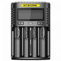Зарядное устройство универсальное Nitecore Digicharger UM4, 4 канала,LCD дисплей, поддерживает Li-ion, Ni-MH и Ni-Cd AA (R6), ААA (R03), С (R14)