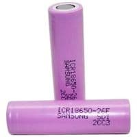 Аккумулятор 18650 Li-Ion Samsung ICR18650-26J, 2600mAh, 5.2A, 4.2 / 3.6 / 2.5V, PINK, 2 шт в упаковке, цена за 1 шт