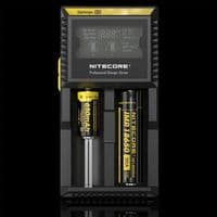 Зарядное устройство универсальное Nitecore Digicharger D2, 2 канала, LCD дисплей, поддерживает Li-ion, Ni-MH и Ni-Cd AA (R6), ААA (R03), AAAA, С (R14)