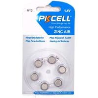 Батарейка воздушно цинковая PKCELL 1.4V ZA13, 6 штук в блистере, цена за блистер, Q