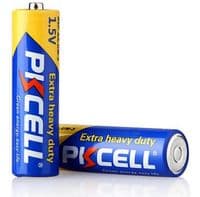 Батарейка солевая PKCELL 1.5V AA / R6, 2 штуки в блистере цена за блистер, Q12