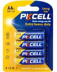Батарейка солевая PKCELL 1.5V AA / R6, 4 штуки в блистере цена за блистер, Q12 / 144