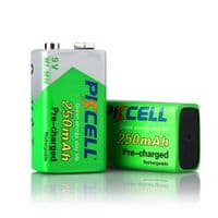 Аккумулятор PKCELL 9V / 250mAh, крона, NiMH Rechargeable Battery, 1 штука в блистере цена за блистер Q10