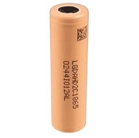 Аккумулятор 18650 Li-Ion LG LGDAHD2C1865, 2100mAh, 25A, 4.2 / 3.7 / 2.5V, BEIGE, PVC BOX