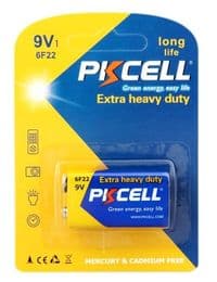 Батарейка солевая PKCELL 9V / 6LR61, крона, 1 штука в блистере цена за блистер, Q10