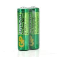 Батарейка сольова GP Greencell 15G-2S2, AA, 2 шт у вакуумній упаковці, ціна за упаковку