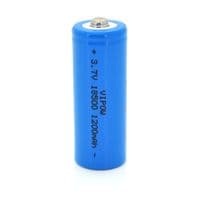 Акумулятор 18500 Li-Ion Vipow ICR18500 TipTop, 1200mAh, 3.7V, Blue Q50/500