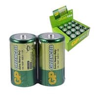 Батарейка GP 13G/R20 сольова, 2 шт у вакуумній упаковці, ціна за упаковку