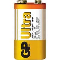 Батарейка щелочная GP ULTRA ALKALINE 1604AU-S1, 9V, крона, 6LF22 10 (100шт.) х10(10шт.) х1 в вакуумной упаковке цена за 1шт