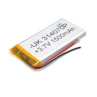 Литий-полимерный аккумулятор 4*40*70mm (Li-ion 3.7В 1500мА&amp;middot;ч)