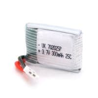 Аккумулятор 7*20*25P 25C, 3.7V (300mAh), 2 контакта