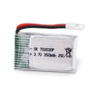 Аккумулятор 7*20*30P 25C, 3.7V (350mAh), 2 контакта