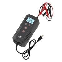 Автоматическое ЗУ для аккумулятора 6V / 12V (0-15Ah) (MF,WET,AGM,GEL), BLM-B02, 100-240V, Ток заряда 6V / (2-7,5Ah), 12V / (8-15Ah), LCD, крокодилы в компле