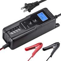 Автоматическое ЗУ для аккумулятора 6V / 12V (4,5-100Ah) (MF,WET,AGM,GEL), R12, 100-240V, Ток заряда 6V / 2A, 12V / 4A, LCD, крокодилы в комплекте