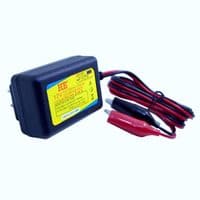 Автоматическое ЗУ для аккумулятора 12V (MF,WET,AGM,GEL), HE, 100-260V, DC 14.7V , Ток заряда 13.8V / 1A, LCD, крокодилы в комплекте