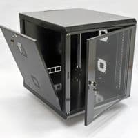 Шафа 12U, 600х700х640 мм (Ш*Г*В), акрилове скло, чорна