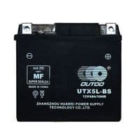 Мотоаккумулятор AGM OUTDO UTX5L-BS, 12V 4Ah (113 х 70 х 108), Black, Q8
