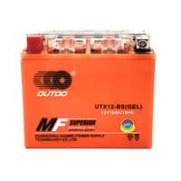 Мотоаккумулятор OUTDO UTX12-BS GEL, 12V 10Ah (150 х 87 х 130), Orange, Q6