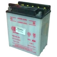 Мотоаккумулятор AGM OUTDO YB14L-A1, 12V 14Ah (134 х 89 х 166), White, Q6