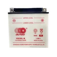 Мотоаккумулятор AGM OUTDO YB30L-В, 12V 30Ah (168 х 132 х 192), White, Q2