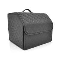 Складной кожанный автомобильный органайзер 330*320*300, Black