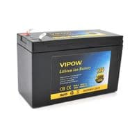 Аккумуляторная батарея литиевая Vipow 12 V 10Ah с элементами Li-ion 18650 со встроенной ВМS платой, (3S5P) (151х65х94(100))мм, Q20