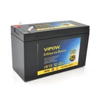 Аккумуляторная батарея литиевая Vipow 12 V 14Ah с элементами Li-ion 18650 со встроенной ВМS платой, (3S7P) (151х65х94(100))мм, Q20