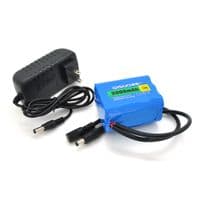 Аккумуляторная батарея литиевая QiSuo 24V 3A с элементами Li-ion 18650 +зарядное устройство 25.2V1A, DC5.5x2.1, (56x38x70mm)