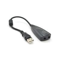 Контроллер USB-sound card (7.1) 3D sound (Windows 7 ready), 20см кабель с ферритом, Blister Q250