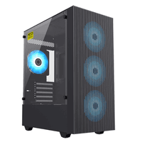Корпус Micro ATX без блока живлення, загартоване скло Edge