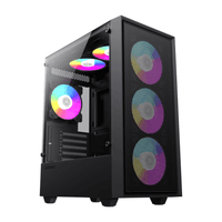Корпус Micro ATX без блока питания, закаленное стекло.