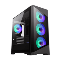 Корпус Micro ATX без блока питания, закаленное стекло Destroyer TGB