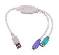 Переходник USB AM / 2*PS2, 20 см, Блистер Q25