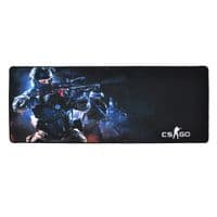 Килимок 300*800 тканинний CS Three Fighters з боковою прошивкою, товщина 3 мм, колір Black / Red, Пакет