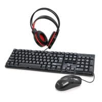 Набор Gamer Cyberpunk CP-009 (Клавиатура+Мышь+Наушники+Коврик), Box