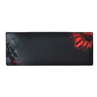 Килимок 300*800 тканинний Bloody Handprint з боковою прошивкою, товщина 3 мм, колір Black / Red, Пакет