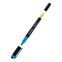 Маркер Axent Highlighter Dual 2-4 мм клиноподібний помаранчевий+жовтий (2534-12-A)