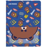 Папка с файлами Yes А4 с 20 файлами Line Friends. Brown с карманом (492109)