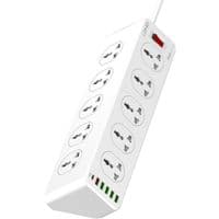 Сетевой фильтр LDNIO SC10610, 10 Розеток + 6 USB, 2 м, сечение 3х0,75мм, White, Box