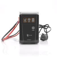 ИБП с правильной синусоидой RITAR RTSW-500 LED (300Вт), 12В, под внешний АКБ, Q4 (320*132*210) 4,2 кг (260*85*140)