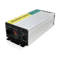 Інвертор напруги RITAR RSCU-1500, 12V / 220V, 1500W з правильною синусоїдою, вбудований зарядний пристрій, 1xShuko, 1xUSB, клемні дроти, BOX, Q4