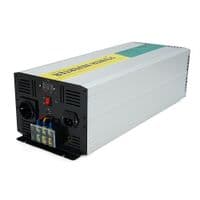 Інвертор напруги RITAR RSCU-4000, 12V / 220V, 4000W з правильною синусоїдою, вбудований зарядний пристрій, 1xShuko, 1xUSB, клемні колодки, BOX, Q2