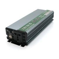 Инвертор напряжения Demuda DMDPSW-800W, 12V / 220V, 800W с правильной синусоидой, 1 универсальная розетка, 2 USB, клемные провода, Q20