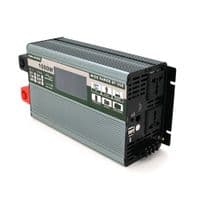 Инвертор напряжения Demuda DMDPSW-1000W, 12V / 220V, 1000W с правильной синусоидой, 2 универсальные розетки, 2 USB, Rj 45, клемные провода, Q6