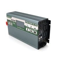 Інвертор напруги Demuda DMDPSW-2000W, 12V / 220V, 2000W з правильною синусоїдою, 2 універсальні розетки, 2 USB, Rj 45, клемні дроти, Q6