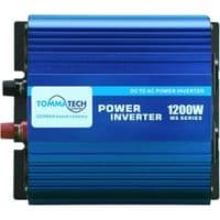 Инвертор напряжения Tommatech MS-1200, 24V / 220V, 1200W с аппроксимированной синусоидой, 2Shuko, USB, клеммные провода, 2 предохранителя, Q4