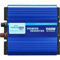 Инвертор напряжения Tommatech MS-1500, 24V / 220V, 1500W с аппроксимированной синусоидой, 2Shuko, USB, клеммные провода, 6 предохранителей, Q4