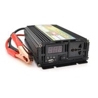 Інвертор напруги Wm-3200 (1900Вт) + Charge 8A, 12 / 220 з апроксимованою синусоїдою, 1 універсальна розетка + USB, клем + крокодили