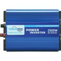Инвертор напряжения Tommatech MS-2500, 24V / 220V, 2500W с аппроксимированной синусоидой, 2Shuko, USB, 2*клеммные провода, 10 предохранителей, Q2
