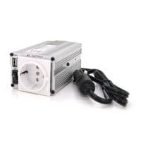 Инвертор напряжения Mervesan MSI-15012 (150W), 12 / 220V, approximated, 1Shuko, USB, клемы + зажимы, Box, Q24